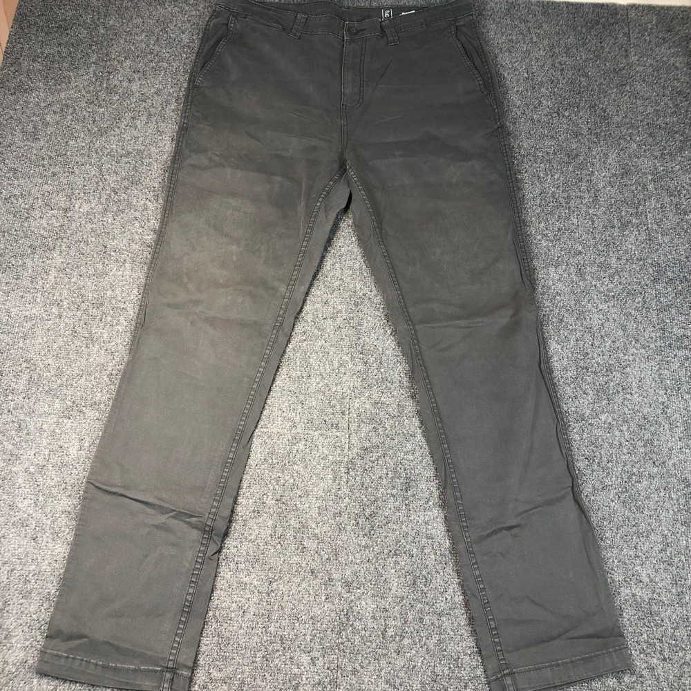 George‎ Slim Fit Mens Gray Chino Pants Size 36x34 Casual Workwear